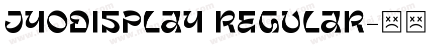 JyoDisplay Regular字体转换